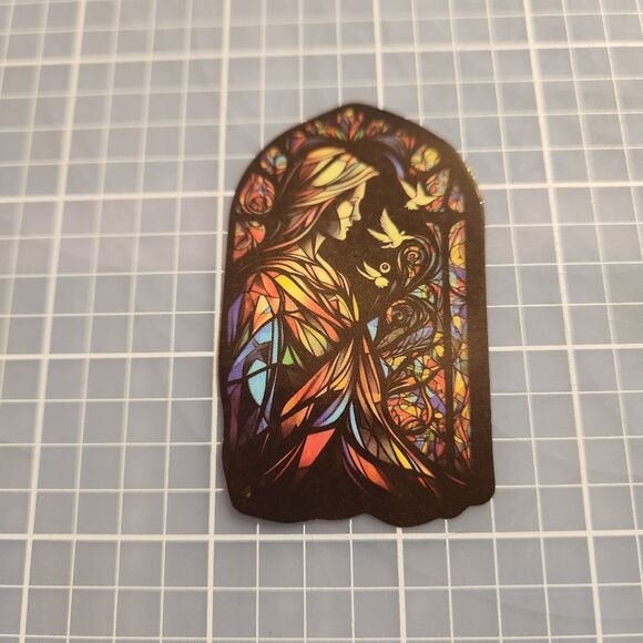10 for $10 Sticker Stained Glass Gothic Witchy Beautiful Details - Picture 1 of 3